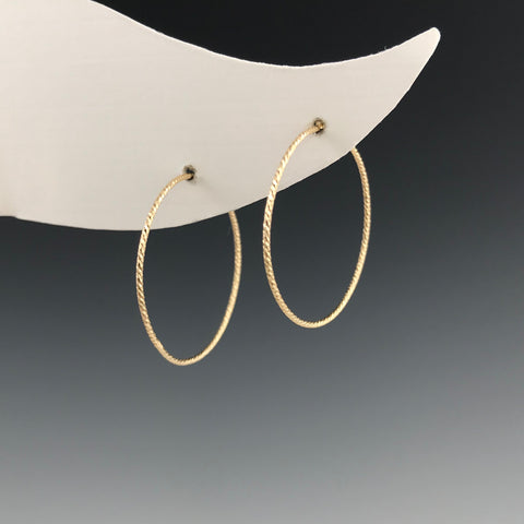 Gold Hoops - S