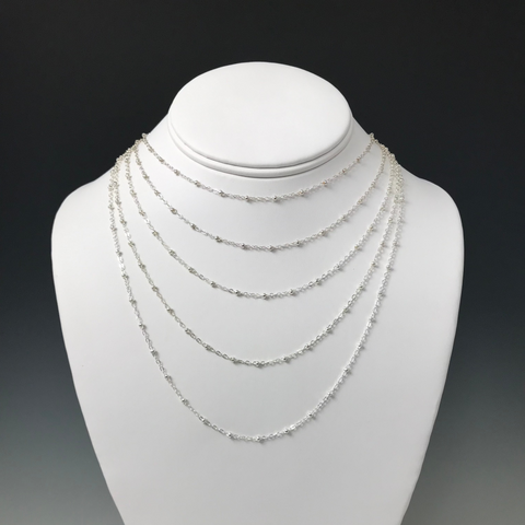 Sterling Silver Beaded Chain
