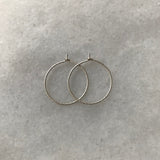 Silver Hoops - S