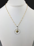 Small Circle and Heart Pendant