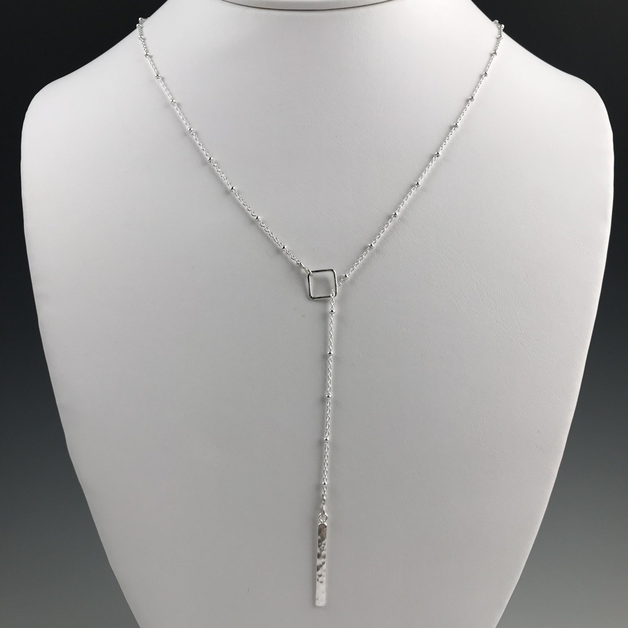 ★HARANG★ HR 28702N_Silver Chain Necklace (middle line) ☆HARANG☆ HR 28702N_Silver Chain Necklace (middle line