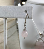 Rose Quartz Swirl Earrings