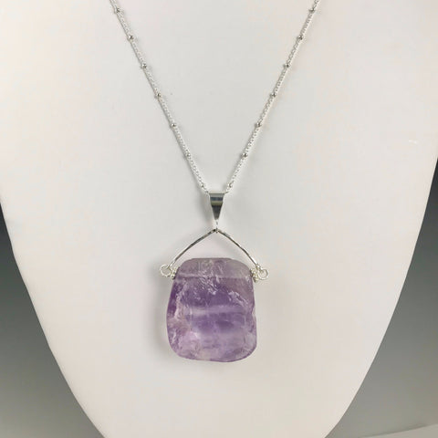 Amethyst Freeform Pendant