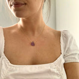 Side to Side Gold Ametrine Necklace