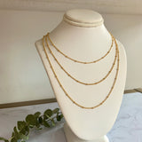 Gold Fine Beaded Chain