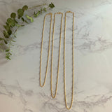 Gold Fine Beaded Chain