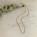 Gold Fine Beaded Chain