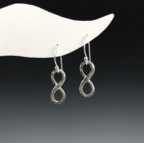 Silver Infinity Earrings - M