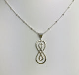 Silver Double Infinity Pendant