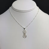 Silver Double Infinity Pendant