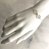 Silver Double Infinity Bracelet