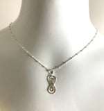 Silver Double Infinity Pendant