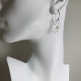 Silver Double Infinity Earrings