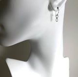 Silver Infinity Earrings - Tiny