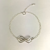 Silver Double Infinity Bracelet