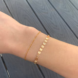 Gold Thin Figaro Bracelet