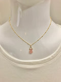 Rose Quartz Druzy Pendant