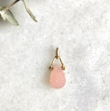 Rose Quartz Druzy Pendant