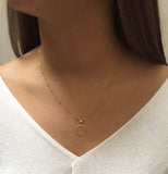 Gold Circle Shaped Pendant - S