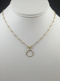 Gold Circle Shaped Pendant - S