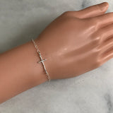 Silver Cross Bracelet