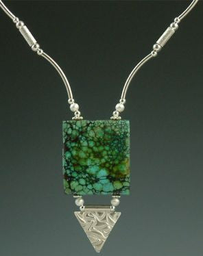 Chinese Turquoise & PMC Necklace